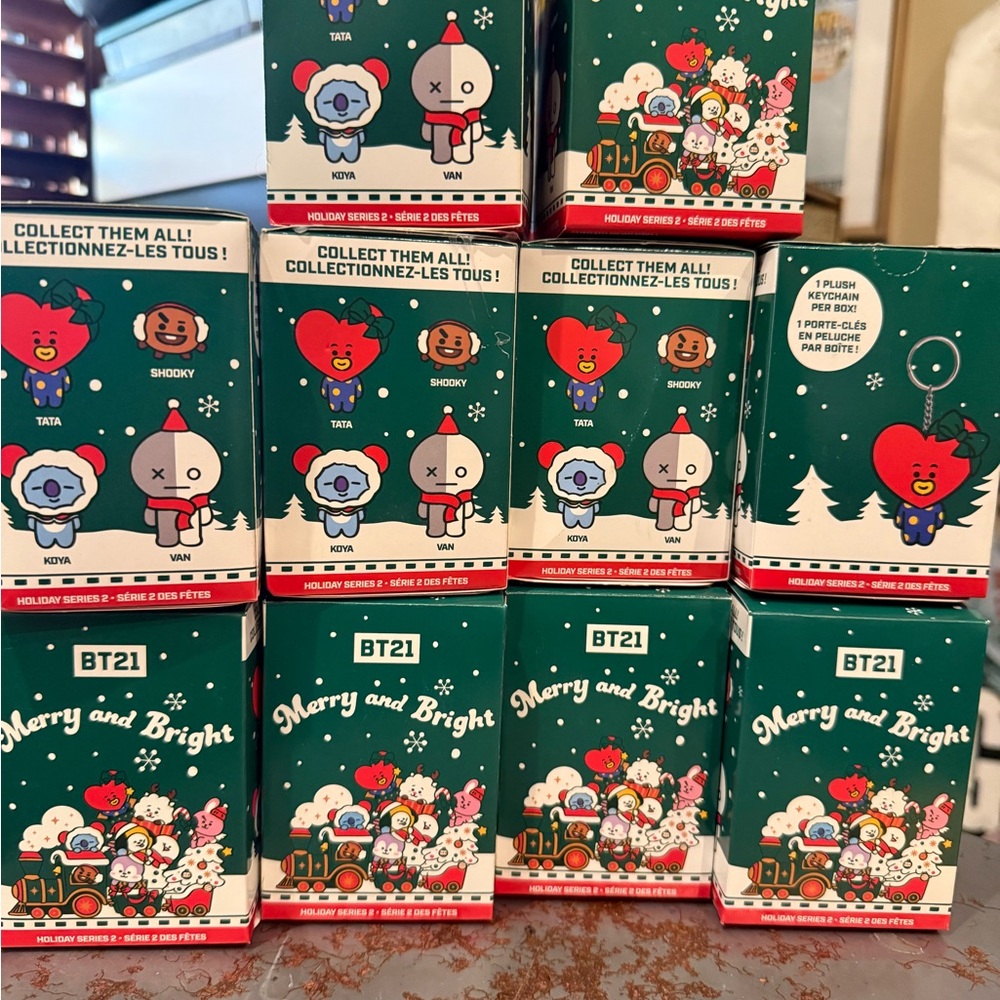 BT21 Holiday Edition Collectible Boxes-       10 total-brand new unopened.